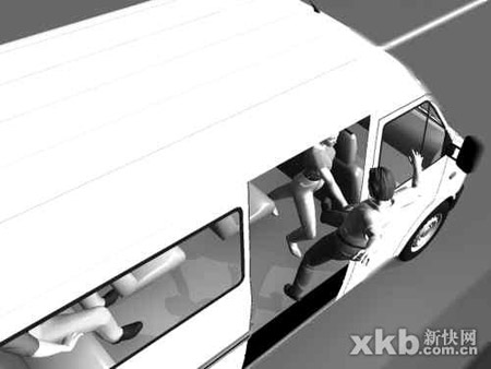 乘客被售票员推下行驶中客车丧命(组图)