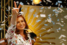 阿根廷第一夫人宣布赢得总统选举