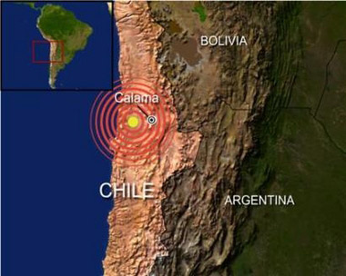 智利发生7.7级地震45人受伤(组图)