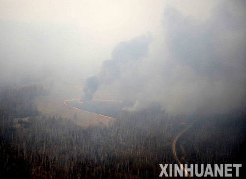 大兴安岭森林火线米-8空降运兵直升机坠毁(图)