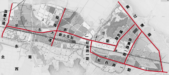 新火车站周边路网陆续开建