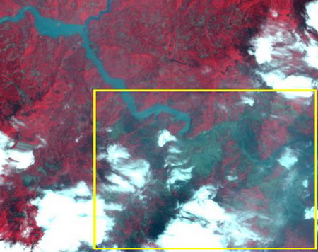 日本卫星观测到北川震后地质破坏情况(组图)