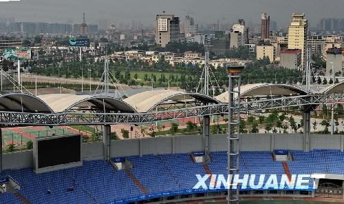 秦皇岛奥体中心将迎来奥运会足球比赛(组图)_
