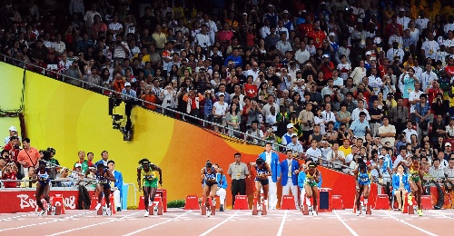 奥运会100米起跑