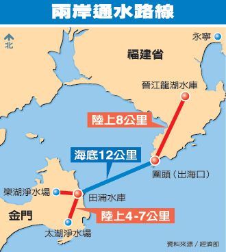 台湾有关部门完成两岸通水规划方案(图)_两岸