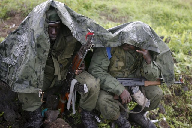 组图:刚果(金)武装力量的士兵
