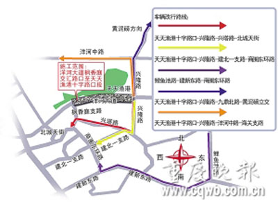 滚动新闻 正文  郭娟 制图  晚报讯 从今天起,江北区观音桥商圈远东