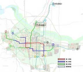 石家庄将建七条轨道交通线路1号线鹿泉至新城中心区2号线植物园至经济