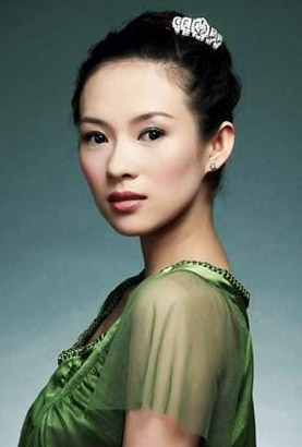 章子怡的最爱发型之女白领实用款_盘发