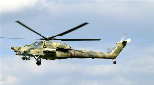 米-28n"黑夜猎手"武装直升机 图片来源:新华网兵器方略:"黑夜猎手"与"