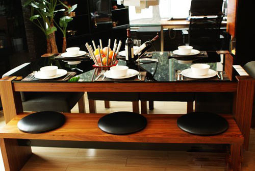 挪亚家餐桌 现代简约与艺术的结合,餐桌
