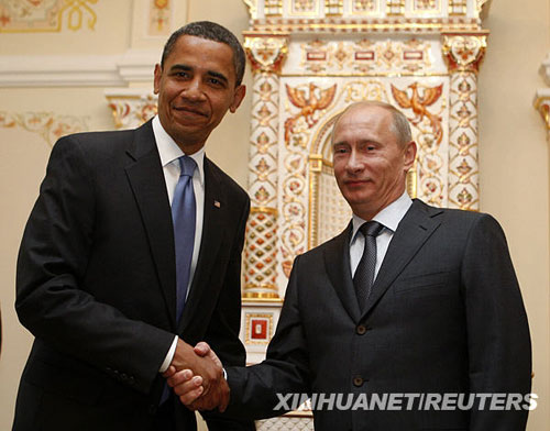 奥巴马与普京首次会面