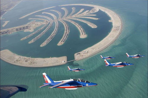 阿联酋迪拜建造的人工岛——棕榈岛