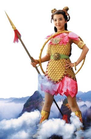 在新版电视剧中,变成了白鸟精和黑蛇精争夺黄丹