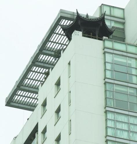 业主29楼修凉亭网友戏称最拉风违建(图)
