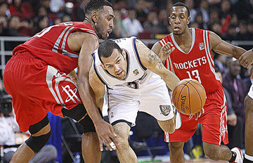 NBA中国赛:休斯敦火箭胜新泽西网队