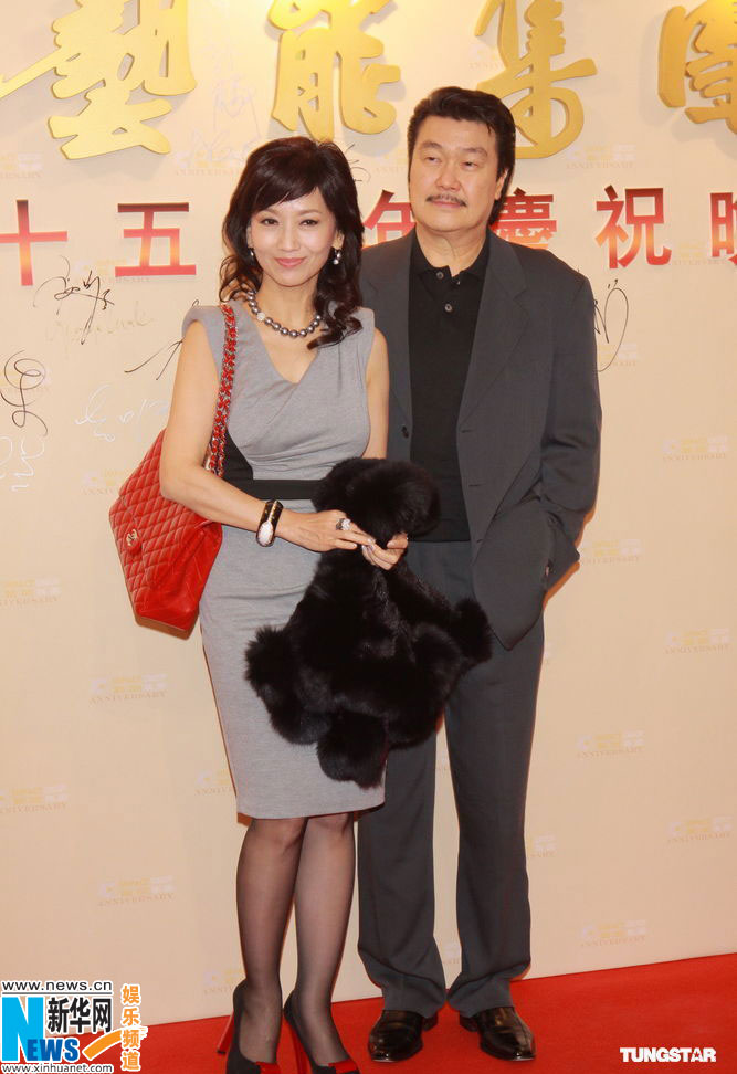 群星亮相周年晚宴 赵雅芝夫妇恩爱温碧霞皮草抢镜 _群星_港台内地_温州网
