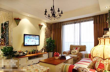 120平欧式田园风格装修 时尚唯美空间,欧式 田