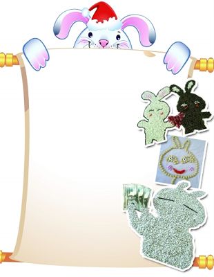 网友用果仁堆出吉祥兔 被封钱兔无量姐(图)