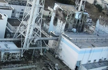 日本自卫队公布福岛电站受损图