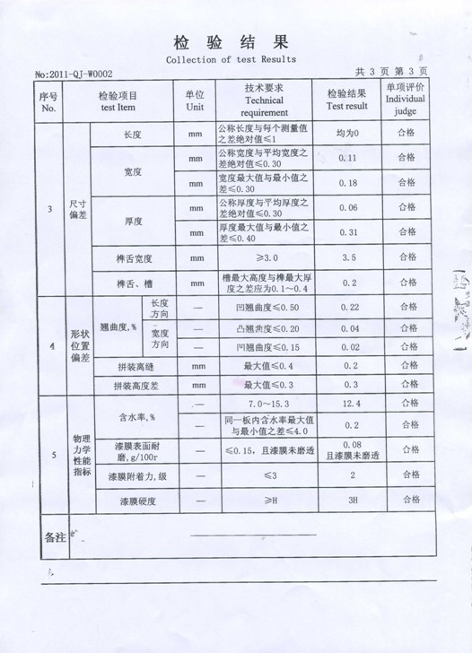 实木地板选购小常识 新康宜地板质量检查报告