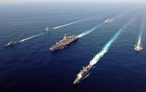美国与印尼等东盟6国举行海上联合军事演习