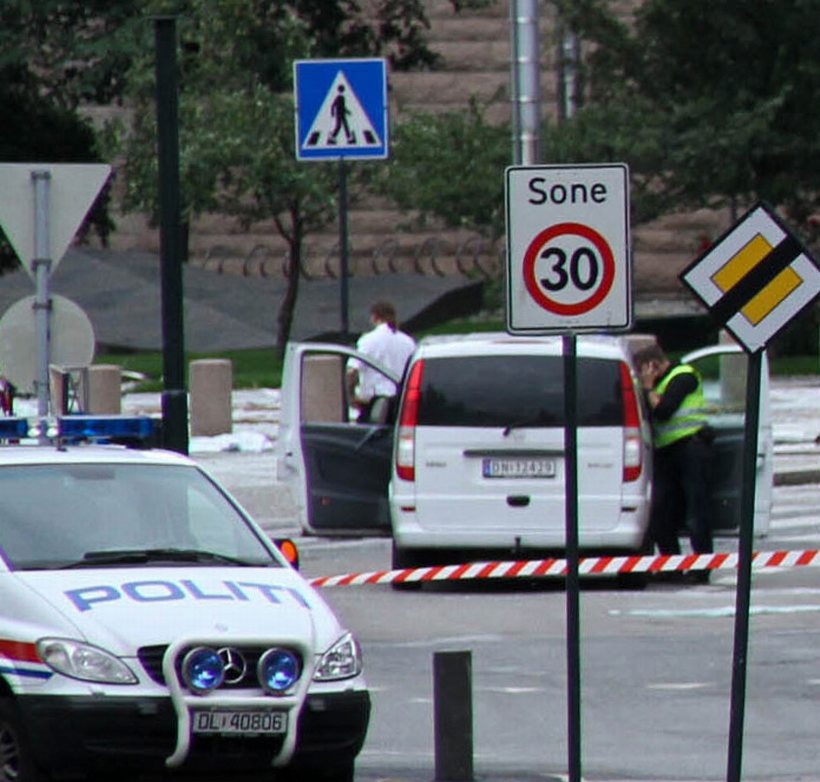 高清:挪威警方封锁奥斯陆发生爆炸区域_奥斯陆