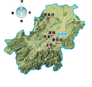 畚箕地形让山底的几个乡镇饱受山洪之苦 制图 李本献