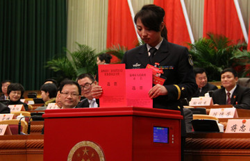 市人大会议现场选举
