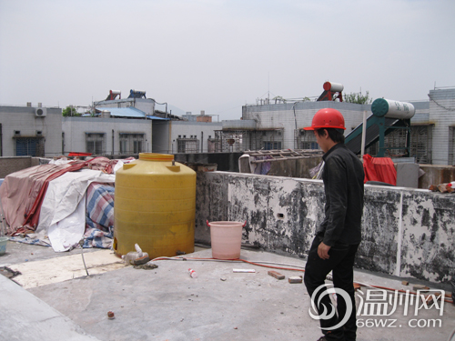 鹿城首个平改坡动工 老式多层住宅屋顶“换装”