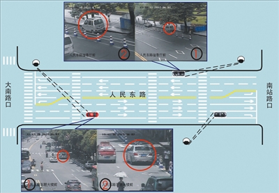人民东路25天违停570起 打着双跳临时停车也抓拍