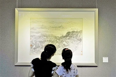 钢笔画年度展在温州市工人文化宫展出