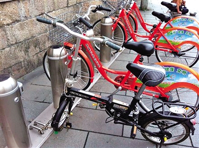 图说温州：亲们 公共自行车不是这样玩的