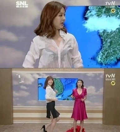 韩女主播穿肉色衣播报 盘点各国女主播大胆穿衣