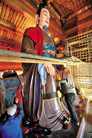 图说温州：东瓯王像 栩栩如生