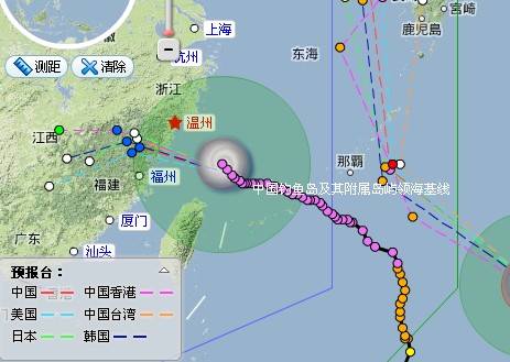 强台风菲特实时快讯路径图