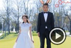 杨幂晒搞怪婚纱剧照