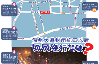 温州大道新南站至火车站广场段封道 如何绕行