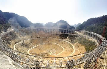 世界最大口径望远镜落户贵州 占地30个足球场