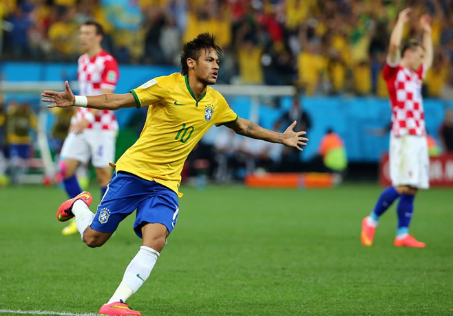 世界杯揭幕战A组：巴西3-1克罗地亚