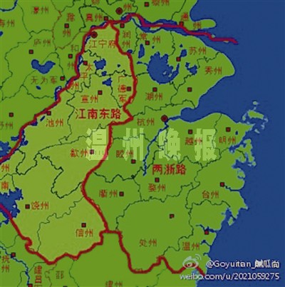 两浙路行政区划图