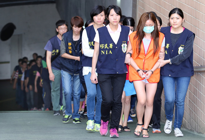 大陆女子在台湾卖淫被查获 14天接客上百人