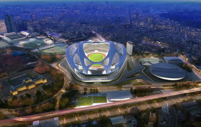 东京奥运主场馆设计遭日本民众吐槽 被指像乌龟