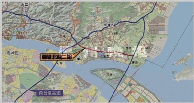 然后跨灵昆岛直接开至机场,总里程将比绕行温州市区缩减公里,省时