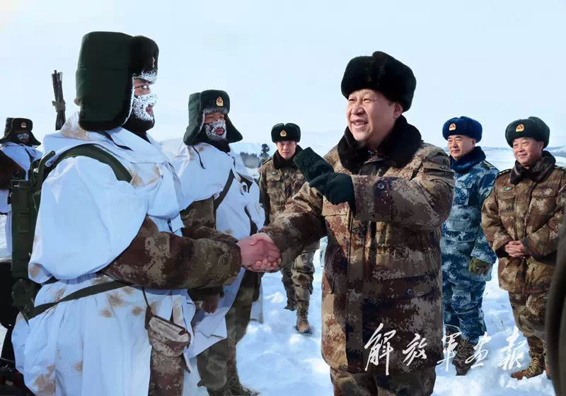 那一天,习主席和我们一起站岗