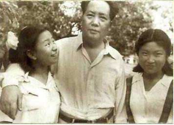 毛泽东和女儿李敏,李纳