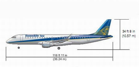 组图:embraer erj-190型飞机三面图_组图 巴西航空 航空工业_滚动新闻