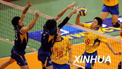 排球--男排联赛:上海队夺得冠军(3)(图),男排联赛