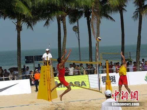 亚洲沙排锦标赛:中国男女各一队进军决赛_沙滩