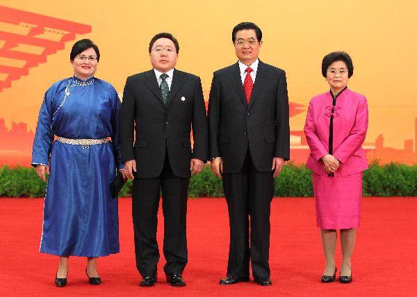 胡锦涛和夫人刘永清与蒙古国总统额勒贝格道尔吉和夫人合影(图),蒙古国总统 夫人 刘永清 - 滚动新闻 - 温州网